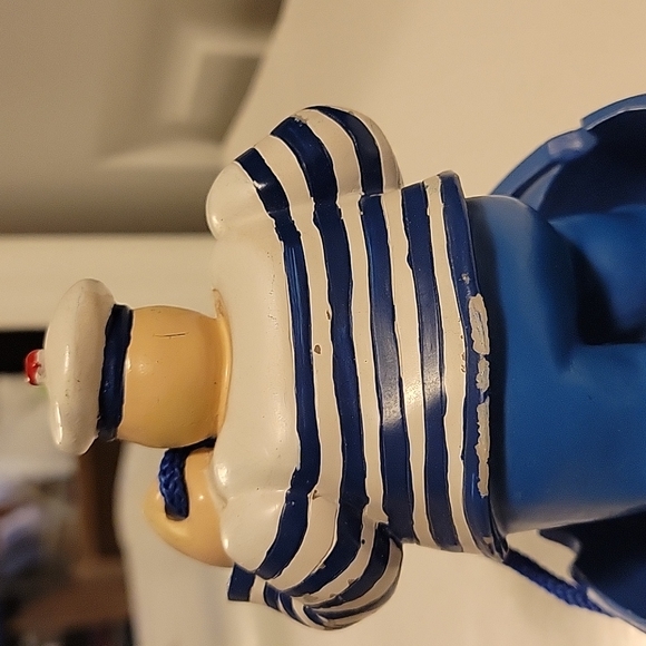 hand david j.p sail sailor figure wooden wood painted statue for bathroom - Picture 7 of 12